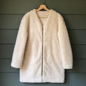 Uniqlo fleece coat/ teddy bear coat